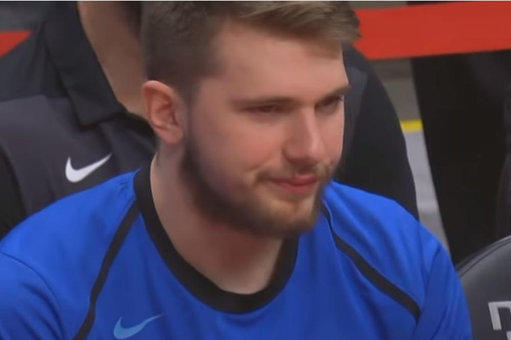 SMORIO SE ISTOG TRENUTKA: Dončić se blesavio na klupi, a onda su ga pitali da li će igrati na Ol staru