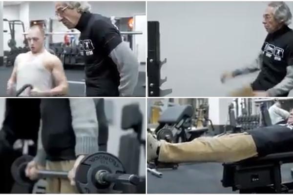 VEŽBAJ P***TI MATERINA: Deda Toni objašnjava BILDERIMA u TERETANI kako se PUMPAJU MIŠIĆI! (VIDEO)