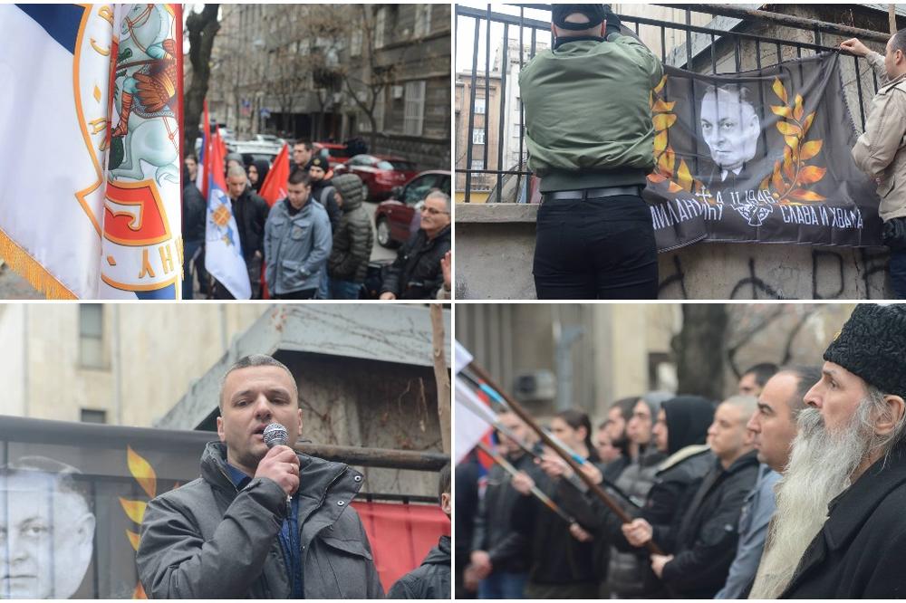 SRPSKI NACIONALIZAM JE NEUNIŠTIV, NEĆEMO ODUSTATI OD SPOMENIKA: Skup PODRŠKE Milanu Nediću protekao je MIRNO (FOTO)