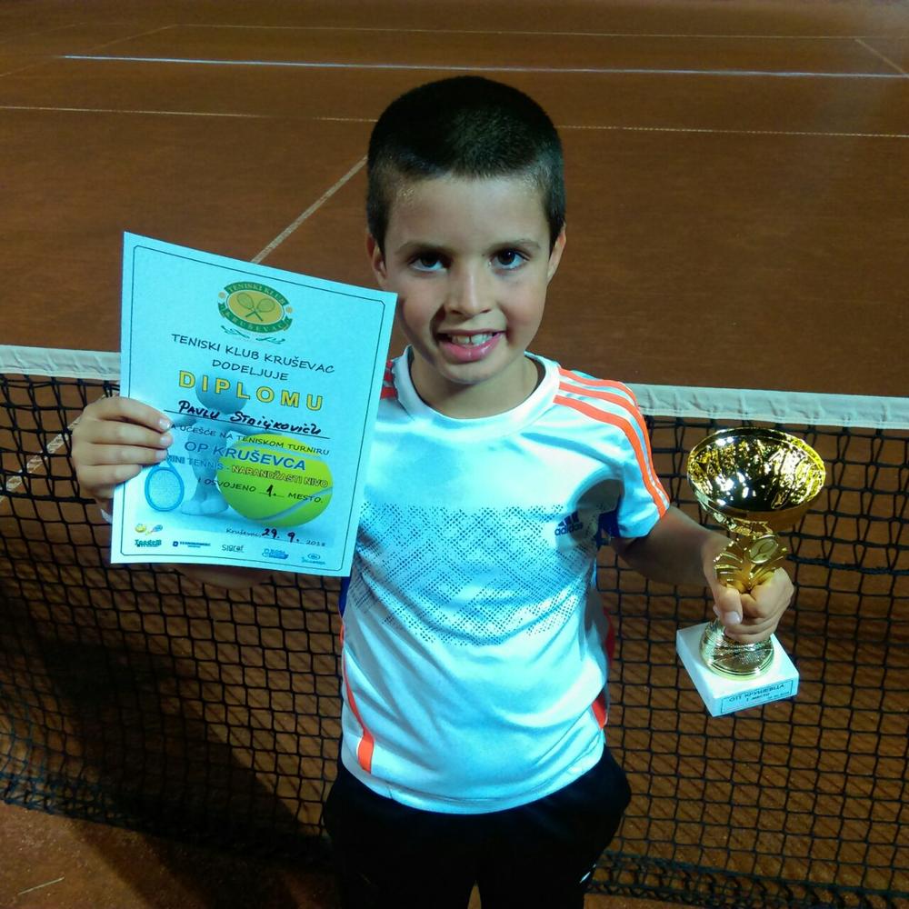 Pavle nakon osvojenog turnira  