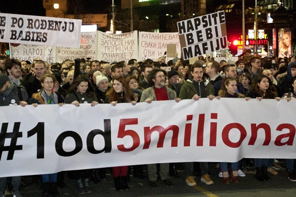 U TOKU 50. PROTEST 1 OD 5 MILIONA: Okupili smo se u borbi za našu budućnost