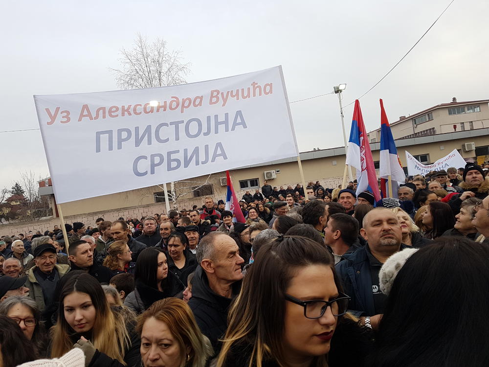 Okupljeni građani u Opštini Kovin