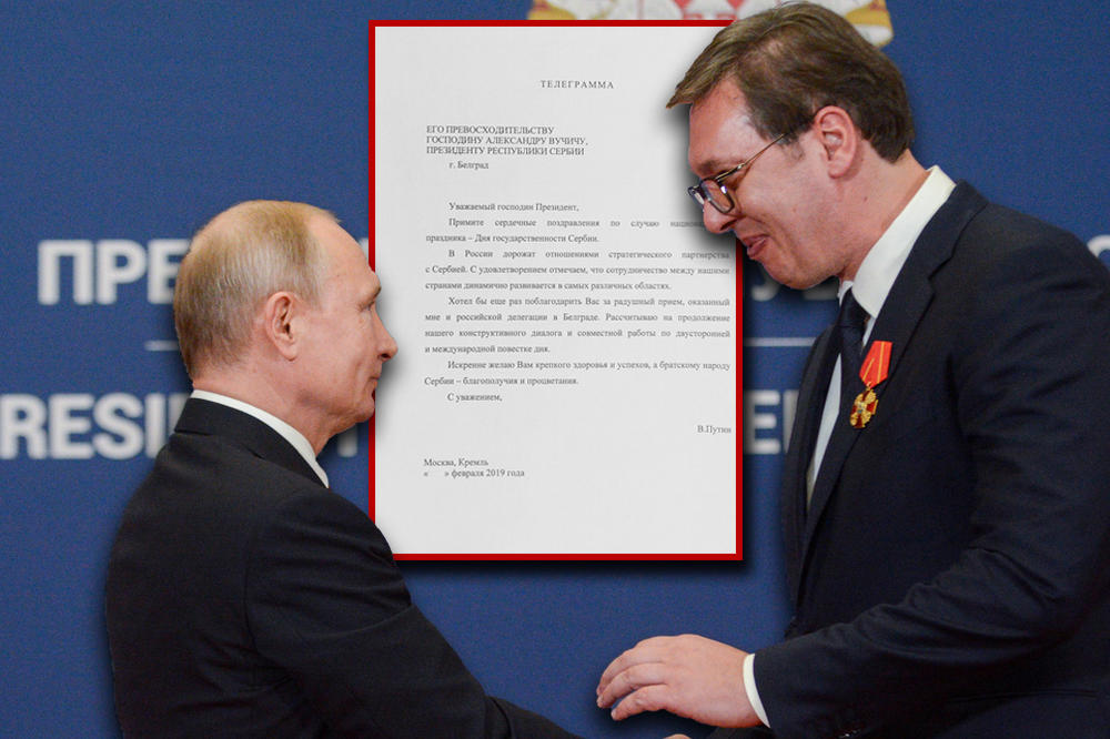 PUTIN PISAO VUČIĆU! Pažljivo pročitajte šta mu je poručio o Kosovu (FOTO)