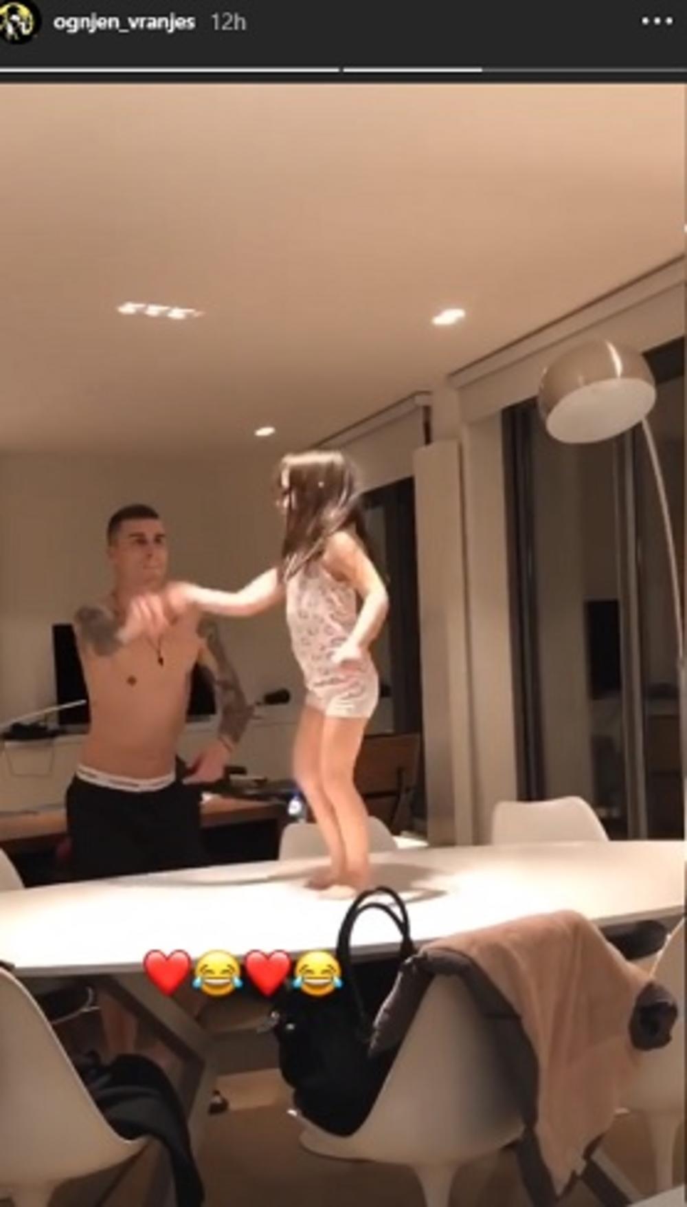 Ognjen Vranješ sa ćerkom  