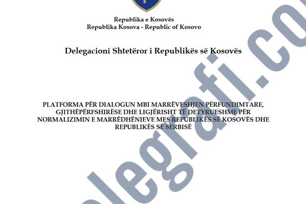 PRIŠTINA OBJAVILA PLATFORMU O DIJALOGU SA BEOGRADOM: Evo šta u njoj zaista piše i kakvu poruku Albanci šalju Srbima