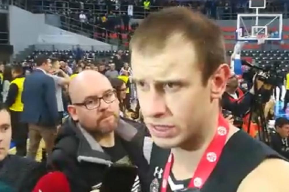 NOVICA IMAO PORUKU ZA KOŠARKAŠE ZVEZDE NAKON MEČA: Kapiten Partizana je dugo stajao pred novinarima!