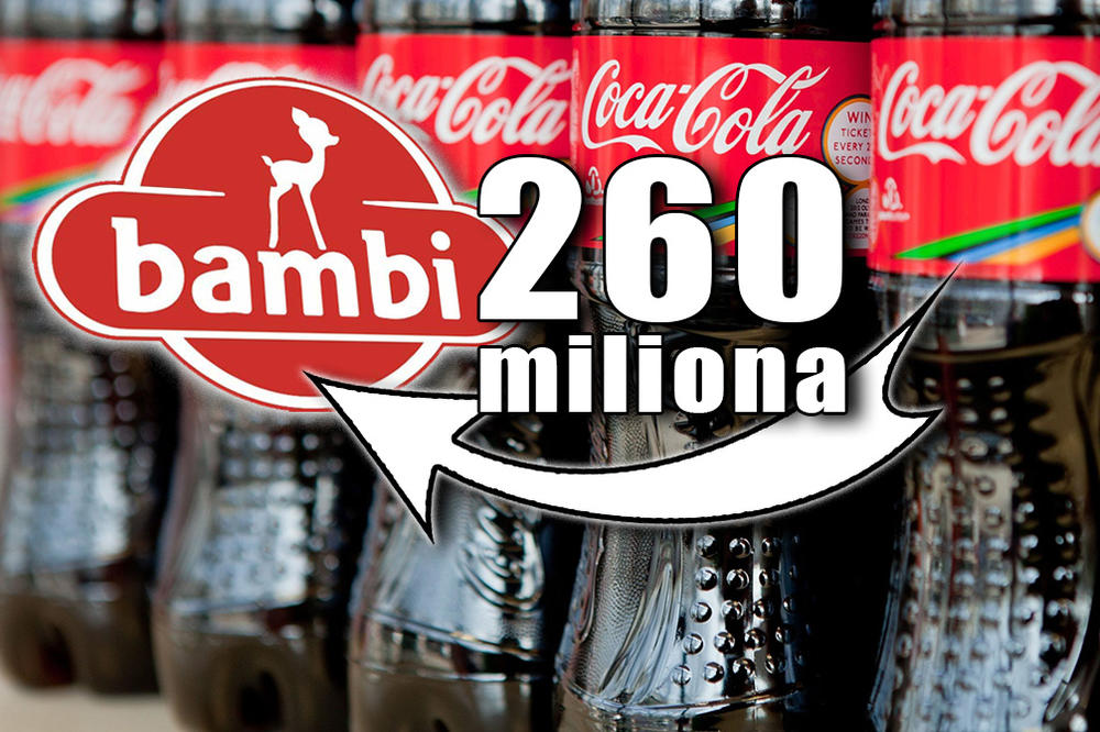 ODE I BAMBI: Koka Kola kupuje srpsku kompaniju za 260 MILIONA EVRA