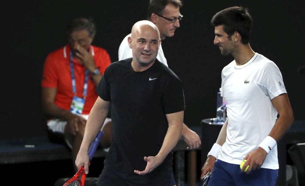Andre Agasi i Novak Đoković
