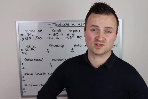 IVAN JE DETALJNO IZRAČUNAO TROŠKOVE ŽIVOTA U NEMAČKOJ: Sve je objasnio u snimku, ovo je CIFRA (VIDEO)