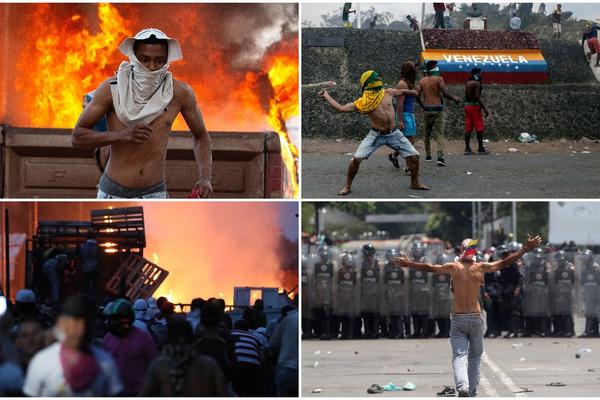 HAOS U VENECUELI: Najmanje četvoro mrtvih, zapaljeni kamioni s HUMANITARNOM POMOĆI (VIDEO) (FOTO)