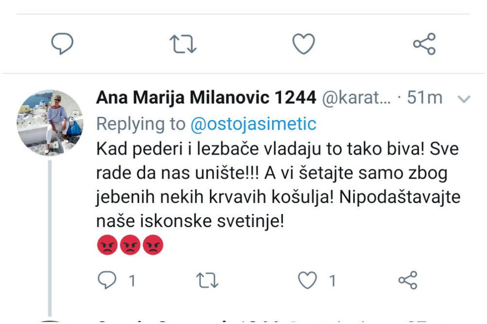 KAD PEDERI I LEZBAČE VLADAJU TAKO VAM JE TO! Da li je ovo NAJBESMISLENIJI GOVOR MRŽNJE do sada na TVITERU?