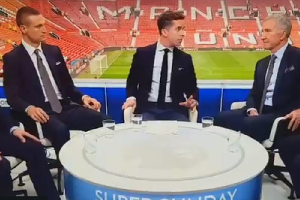 ŠTA ME GLEDAŠ?! Napeta situacija u studiju između Nemanje Vidića i legende Liverpula!