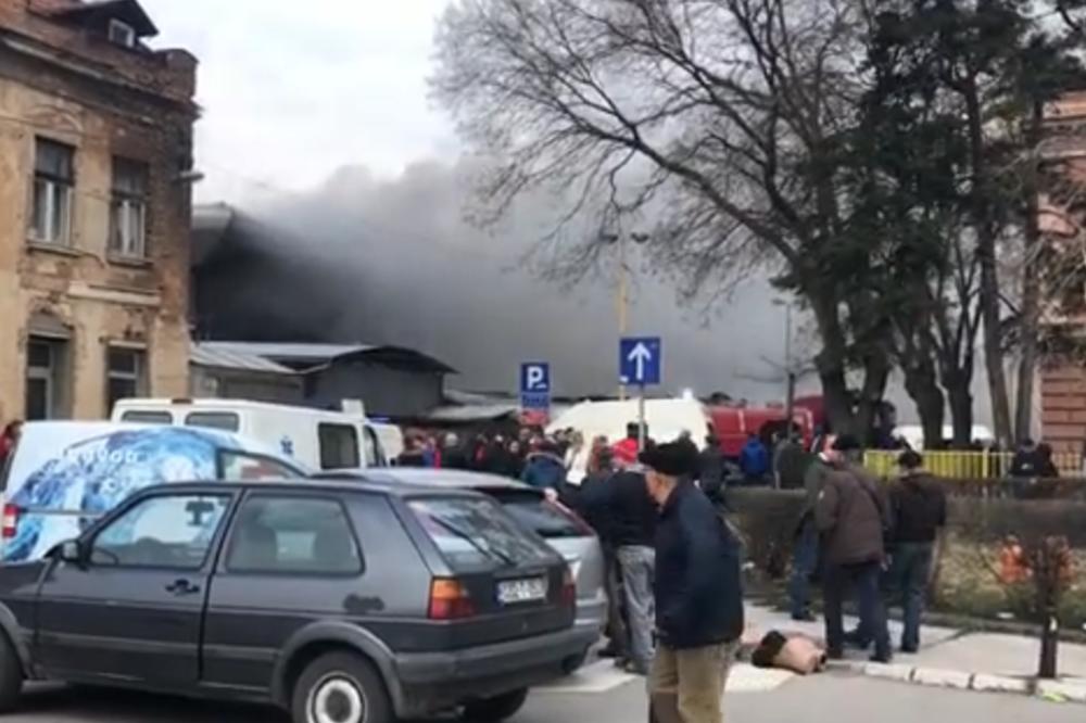 VELIKI POŽAR IZBIO U TUZLI! Nad gradom se nadvio CRNI DIM, građani u panici! (VIDEO)