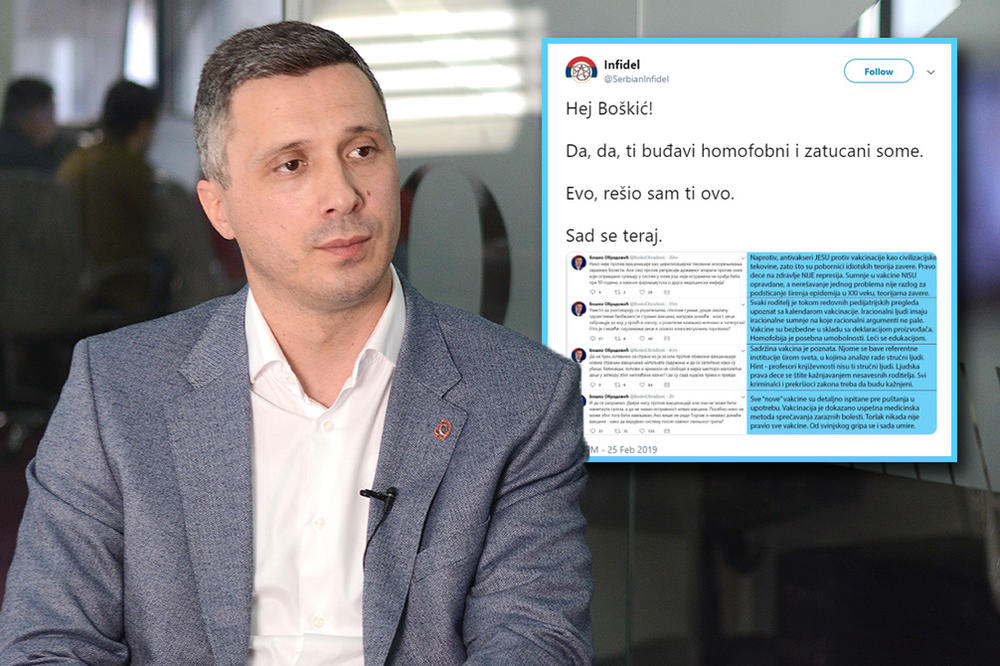 TERAJ SE, TI BUĐAVI HOMOFOBNI ZATUCANI SOME! Obradović je rekao da je protiv vakcinancije, A ONDA JE NASTAO HAOS