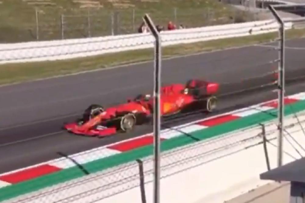 VIDELO SE SAMO KAKO NESTAJE U DIMU: Fetel vozio trening, pa završio u bankini!