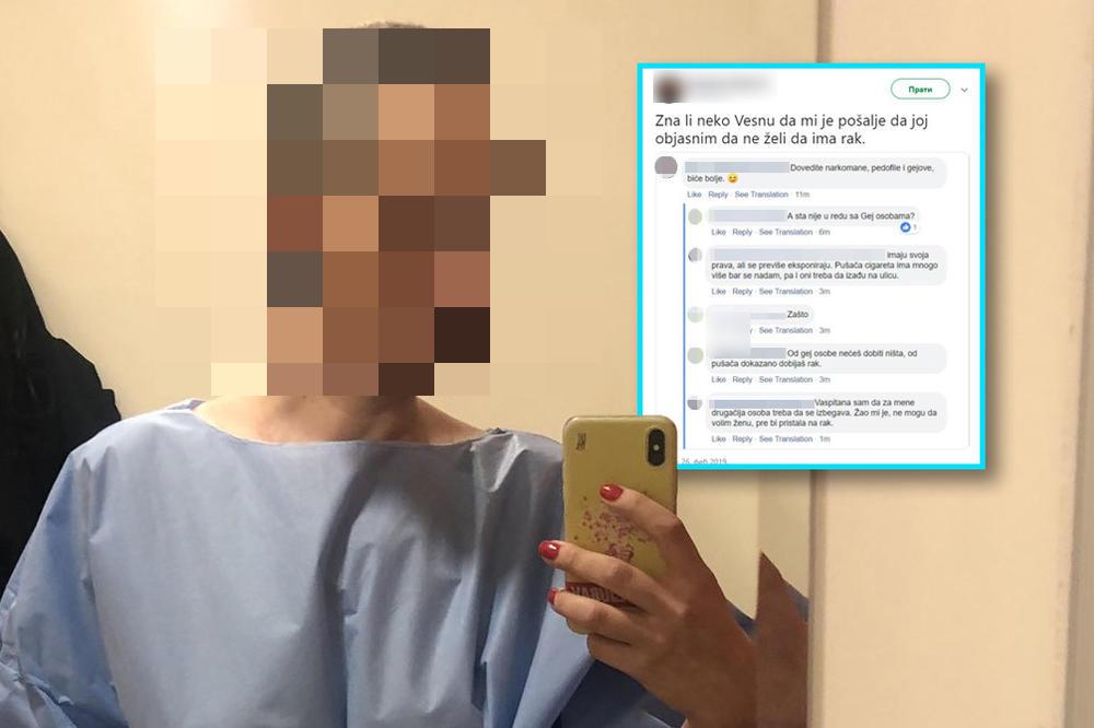 NAPISALA JE DA NE VOLI ŽENE I DA BI PRE DOBILA RAK NEGO DA BUDE SA ŽENOM: A onda se javila žena koja je imala rak