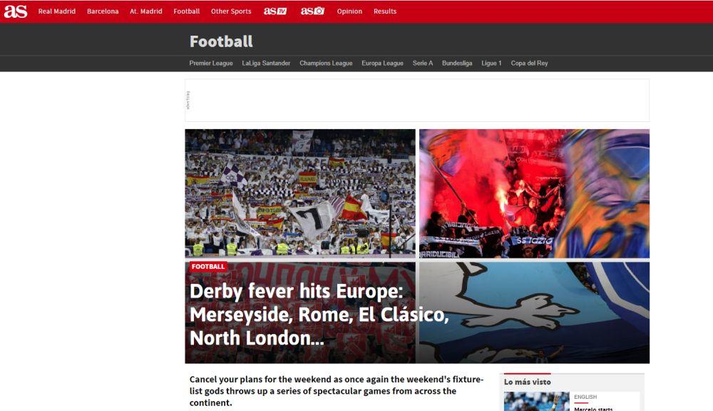 Španski 'AS' najavljuje srpski Večiti derbi