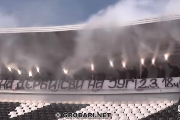 SPEKTAKL NA STADIONU PARTIZANA PRED 159. VEČITI DERBI: Gorela loža na treningu crno-belih!