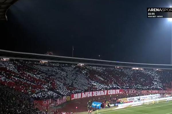 KOSOVO PREKO CELE SEVERNE TRIBINE: Delije su ovom spektakularnom koreografijom otvorile 159. Večiti derbi!