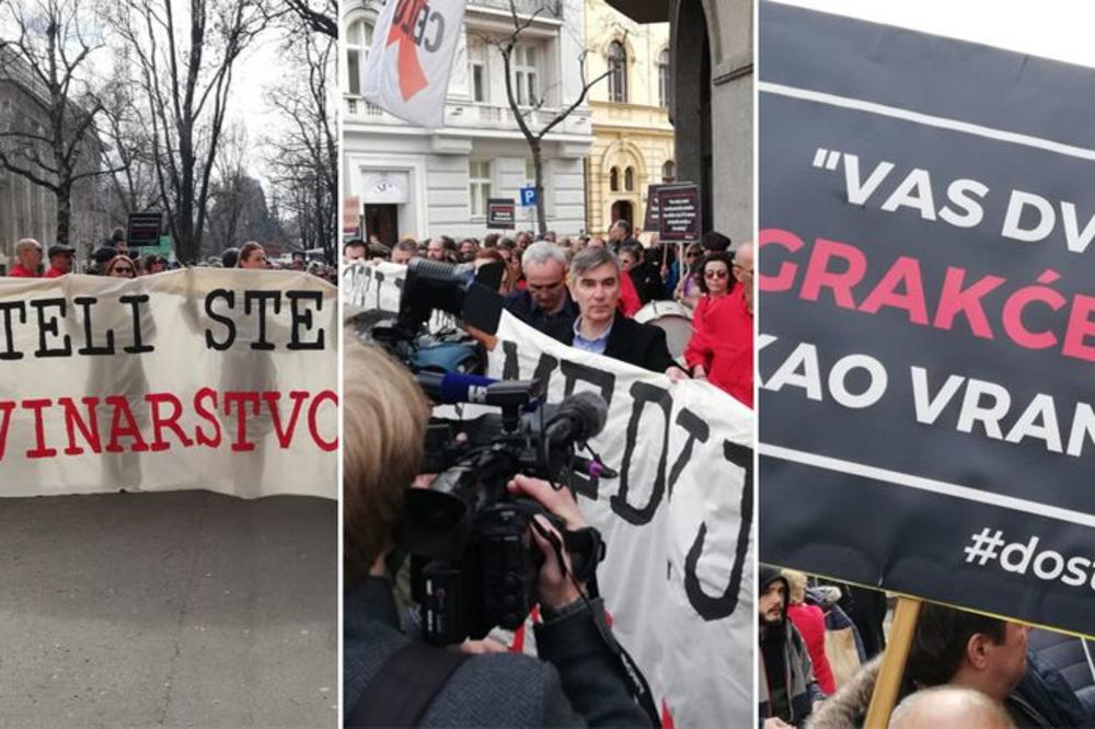 ZAGREBOM PROŠLA VELIKA POVORKA NOVINARA, BUNILI SE PROTIV CENZURE: Protuve nas TUŽE jer OBJAVLJUJEMO ISTINU (VIDEO)