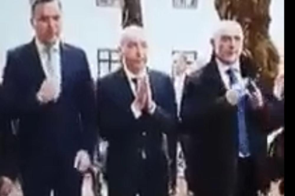 SVI SE SMEJU HRVATSKOM MINISTRU ODBRANE: Prekrstio se, a onda izveo čudan pokret koji nikome nije jasan! (VIDEO)