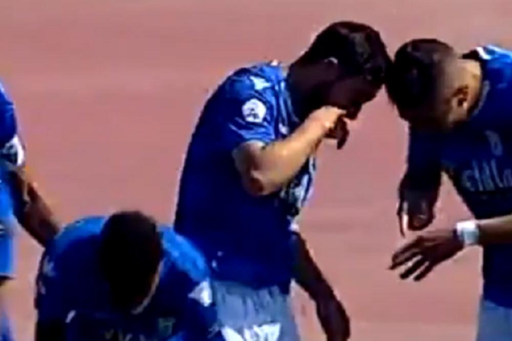 KAO NEKAD ROBI FAULER: Španski fudbaleri proslavili gol tako što su simulirali šmrkanje belog praha!