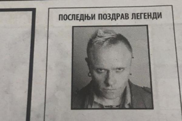 SRBI SE OPROSTILI OD PEVAČA GRUPE PRODIDŽI: Čitulju dali Gavra, Dićkor, Urke i Goksi, CELA SRBIJA priča o ovome