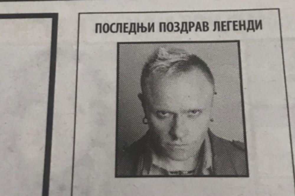 SRBI SE OPROSTILI OD PEVAČA GRUPE PRODIDŽI: Čitulju dali Gavra, Dićkor, Urke i Goksi, CELA SRBIJA priča o ovome