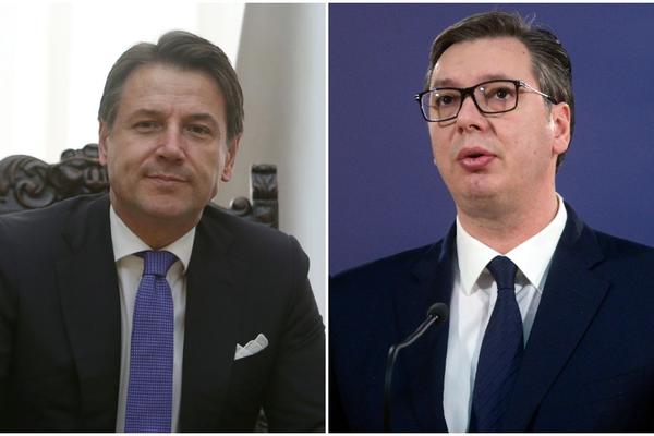 PREDSEDNIK SRBIJE SA KONTEOM Vučić: Premijer Đuzepe je obećao da će Italija biti iskreni ambasador Srbije