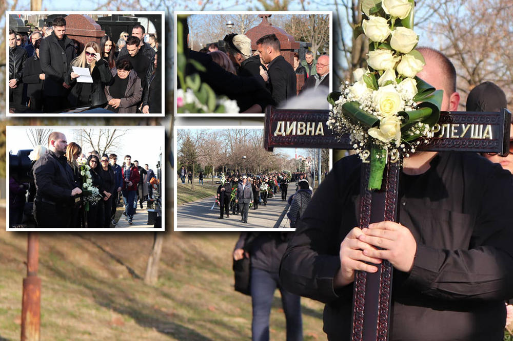 POKRILA LICE RUKAMA, NIJE MOGLA DA GLEDA KAKO JOJ MAJKU SPUŠTAJU U GROB: Sahranjena Divna Karleuša! (VIDEO)