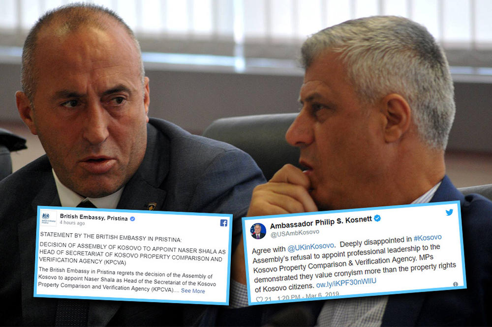 ŠAMAR AMERIKANACA I BRITANACA PRIŠTINI: RAZOČARANI smo zbog imenovanja NEPODOBNOG KANDIDATA na čelo agencije!