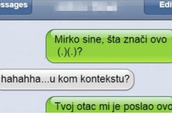 MAJKA JE PITALA SINA ŠTA ZNAČI OVAJ ZNAK: Ono što joj je Mirko odgovorio napraviće joj VELIKI PROBLEM! (FOTO)