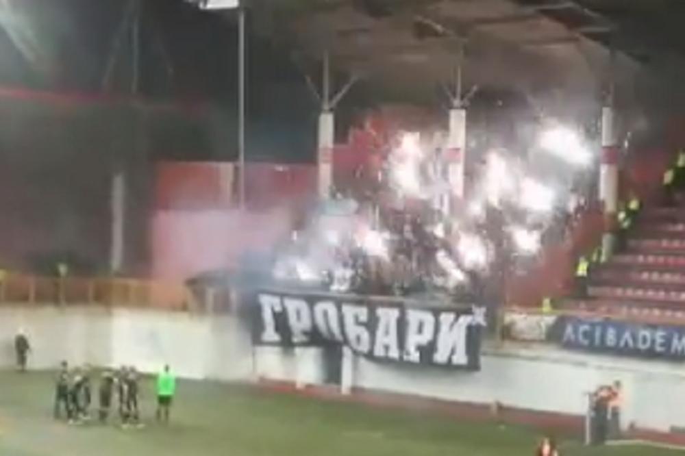 ČASOVI LJUBAVI NA KROVU: Dok su igrači Vozdovca slavili pobedu, Grobari su oduševili svoje ljubimce!