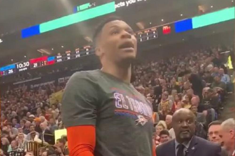 S****ĆU TE, I TEBE I TVOJU ŽENU: Rasel Vestbruk poludeo zbog rasističkih komentara, pa napao navijača Jute!