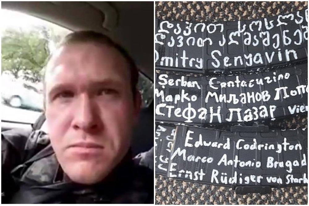 BROJ TARANTOVIH ŽRTAVA SE POPEO NA 49: Terorista je na ORUŽJU ispisao imena SRPSKIH VLADARA (FOTO)