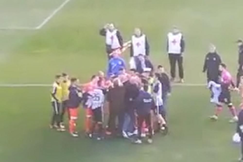 TUČA FUDBALERA PARTIZANA I SPARTAKA: Kljajić se zaleteo na Miloševića koji je provocirao, a onda se umešao i Lola!