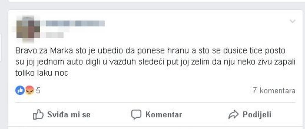 Pretnje Luninih fanova Dušici  