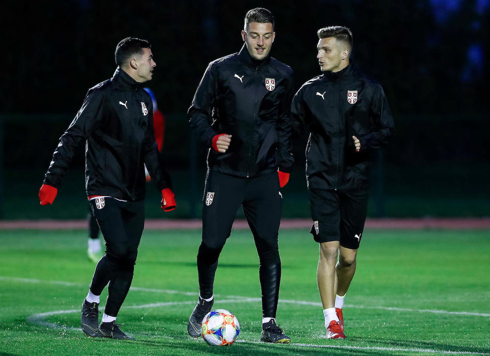 Nemanja Radonjić, Sergej Milinković-Savić i Darko Lazović  