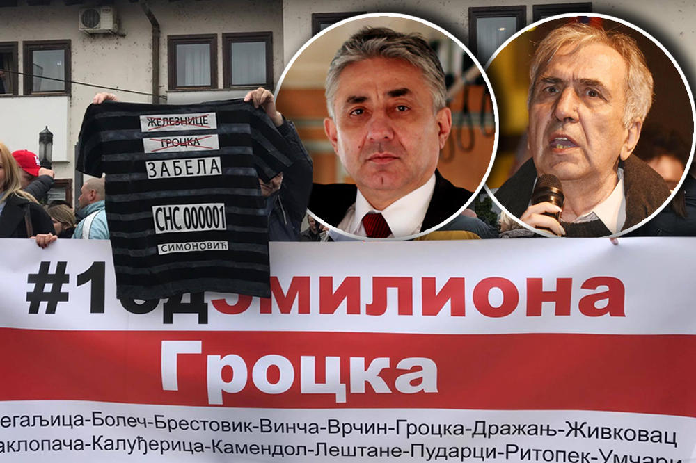 MILANA I ŽENU SU UMALO ŽIVE SPALILI! Danas se protestovalo ispred OPŠTINE GROCKA ZBOG SIMONOVIĆA, BIO JE HAOS
