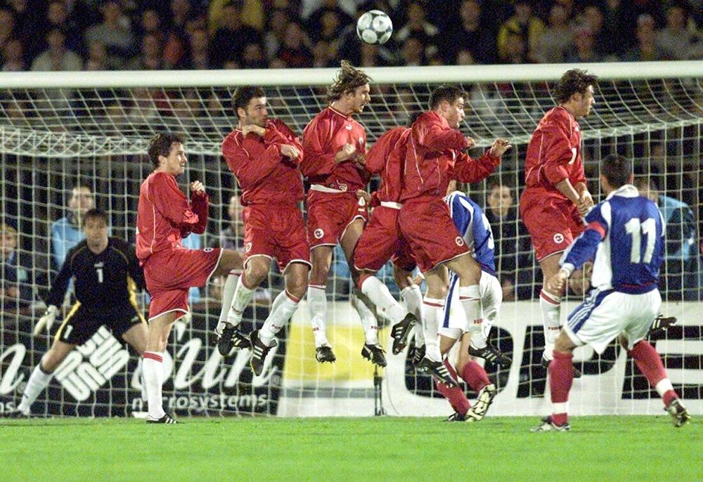 Meč iz 2001. godine protiv Švajcarske   