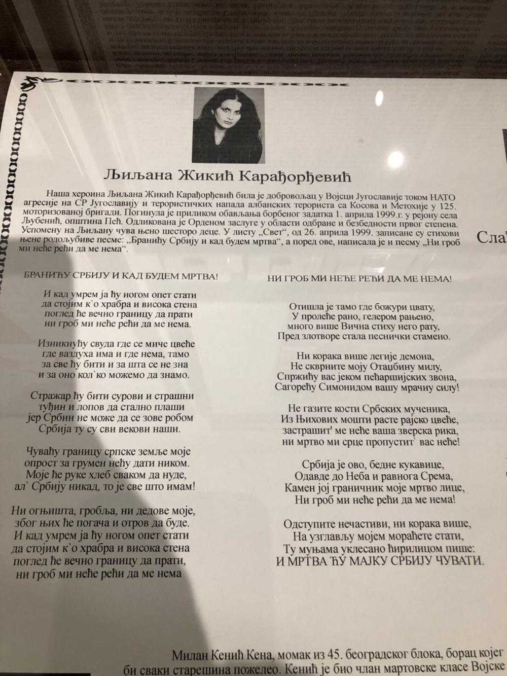 Srpska heroina ostavila narodu stihove u amanet