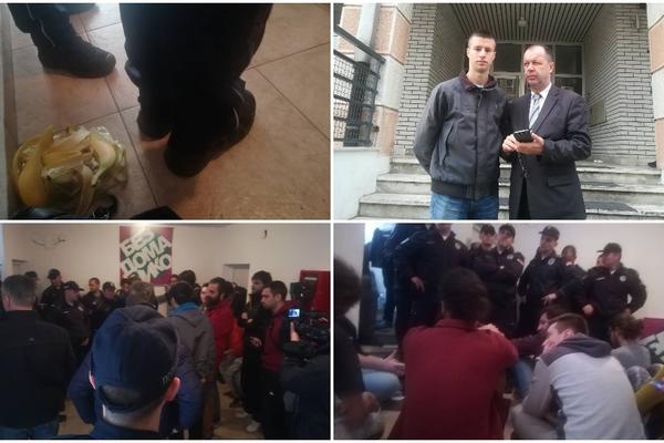 AKTIVISTIMA JE PODELILA BANANE, PA ISPRIČALA DA JE I ONA BILA ŽRTVA Baka je pokazala solidarnost sa Aksentijevićima