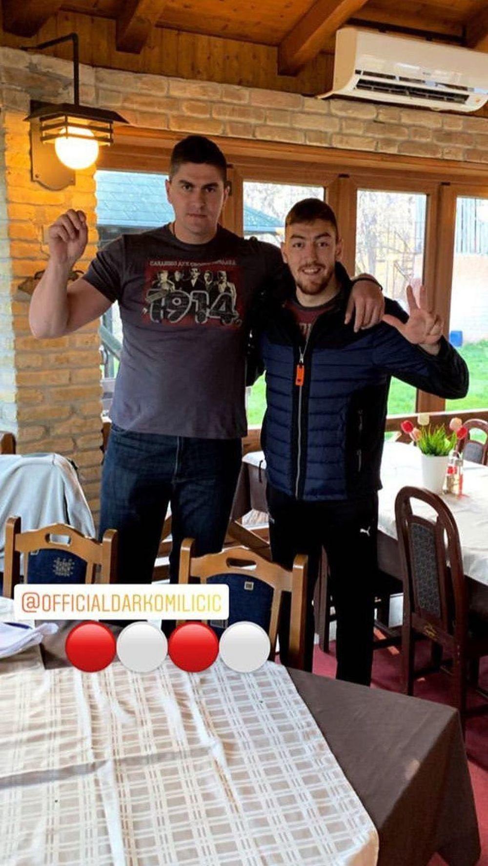 Milan Pavkov i Darko Miličić u kafani