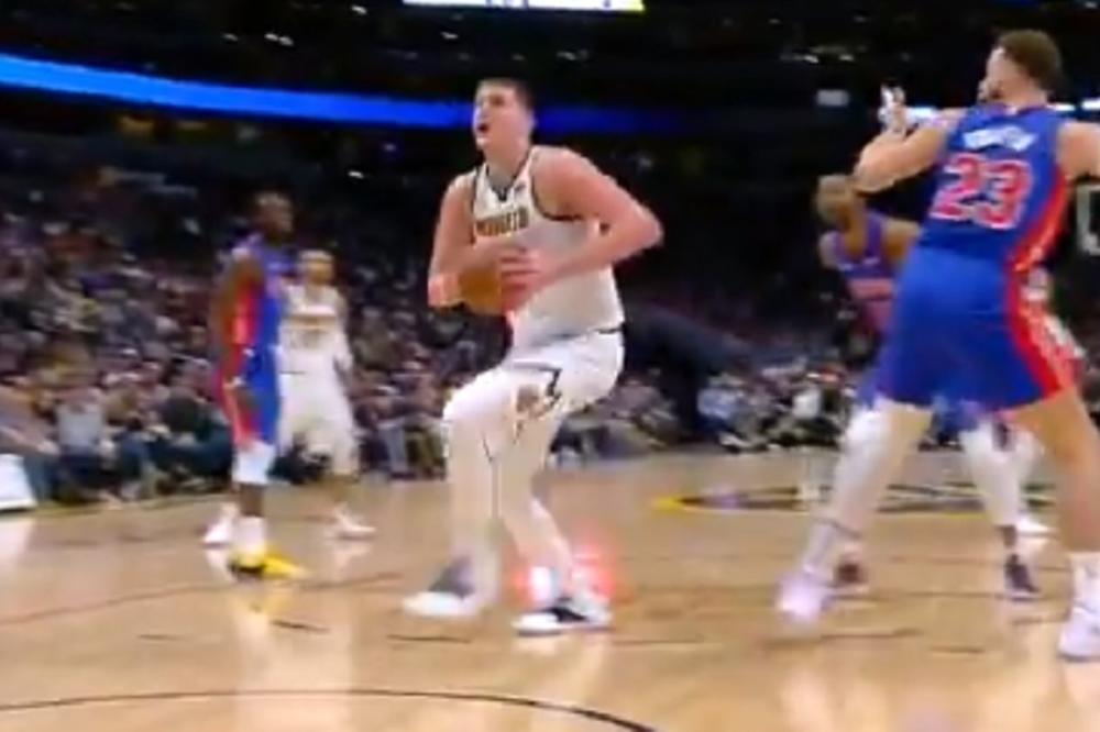 NISMO ZNALI DA JOKIĆ OVO MOŽE: Brutalno zakucavanje Srbina i to pored čoveka koji je poznat po lomljenju obruča!