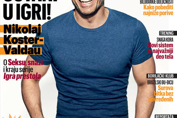 Nikolaj Koster-Valdau na naslovnoj strani novog Men's Healtha