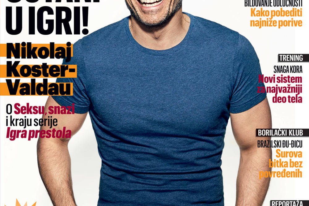 Nikolaj Koster-Valdau na naslovnoj strani novog Men's Healtha