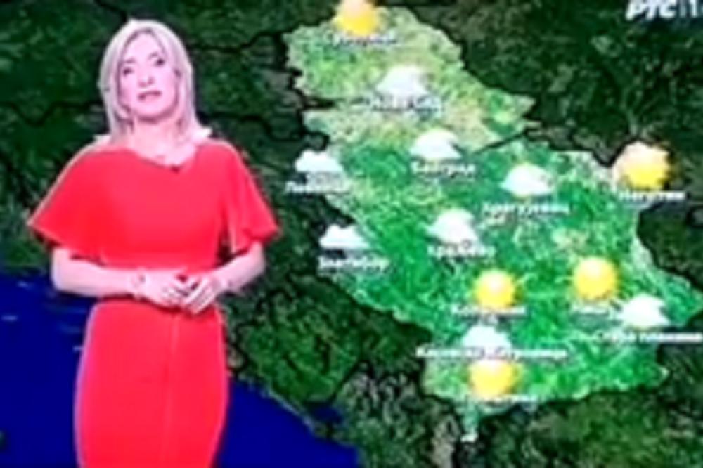 MALO VREMENSKA PROGNOZA, MALO GONDOLA! Voditeljka RTS rekla nešto o čemu pričaju BAŠ SVI (VIDEO)