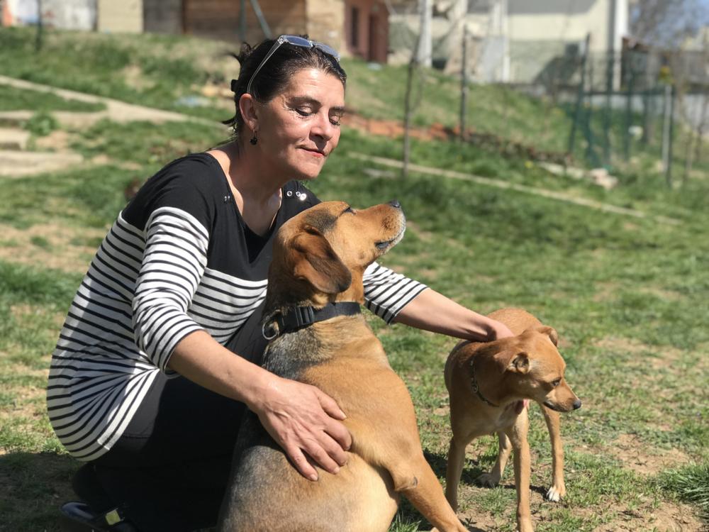 Aleksandra Dudić sa Lunjom i Emom  