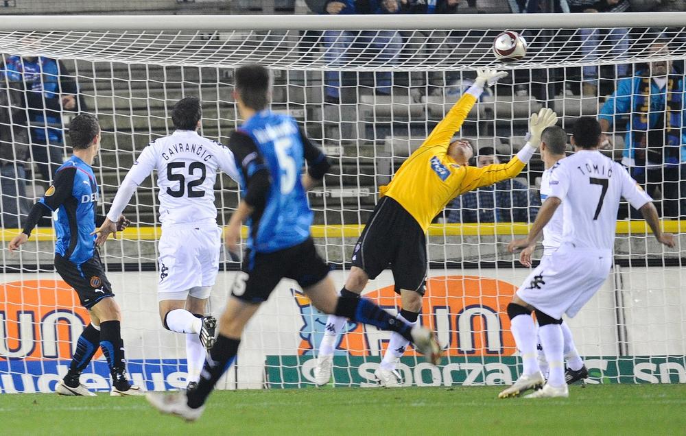 Detalj sa utakmice Partizana i Klub Briža  