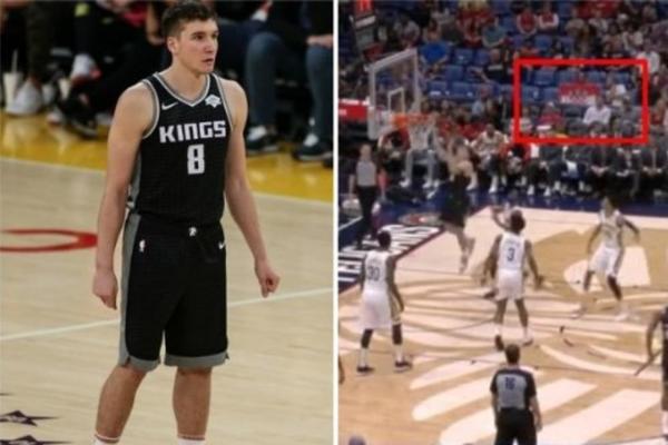 PROVOCIRALI BOGDANA HRVATSKOM ZASTAVOM?! Šahovnicom mahali pred očima srpskog košarkaša!